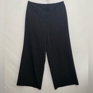 Cato SizesWomen 16W Black Pinstripe Wide Leg Pants